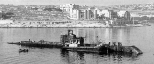 HMS Olympus at Malta, 1942