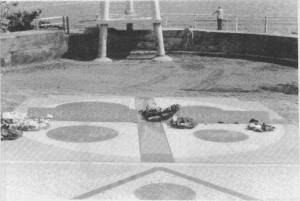 The ground laid beautiful HMAS Sydney memorial at Bradley's Head. Photo by Allan Zammit