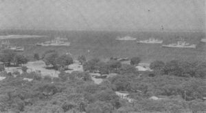 RAN corvettes moored in Careening Bay, 1952