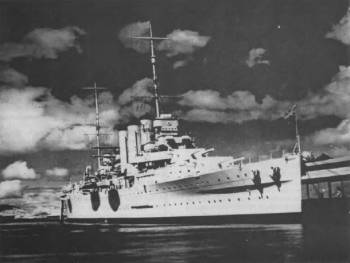 HMAS Canberra was the only ship in the RAN responsible for sinking German ships