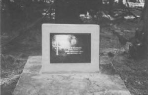 Stoker P.J.V. Hanlon's new headstone