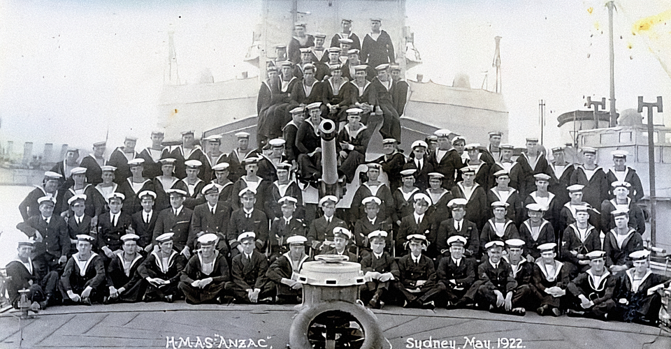 ANZAC HMAS ships company 1922