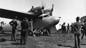 The passenger aircraft Codock being prepared for its first flight