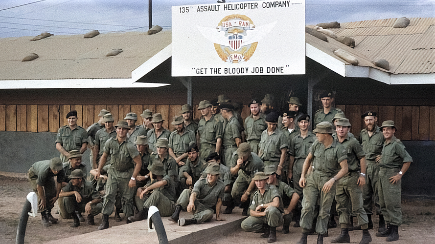Members of the 2nd Contingent, RAN Helicopter Flight Vietnam (RANHFV)