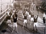 HMAS Tingira, Physical Training Class, Naval Heritage Collection image #7988